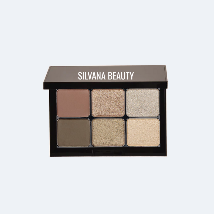Natural-Tone Eyeshadow Palette (6 Shades) – Silvana Beauty makeup – Raul E® New York