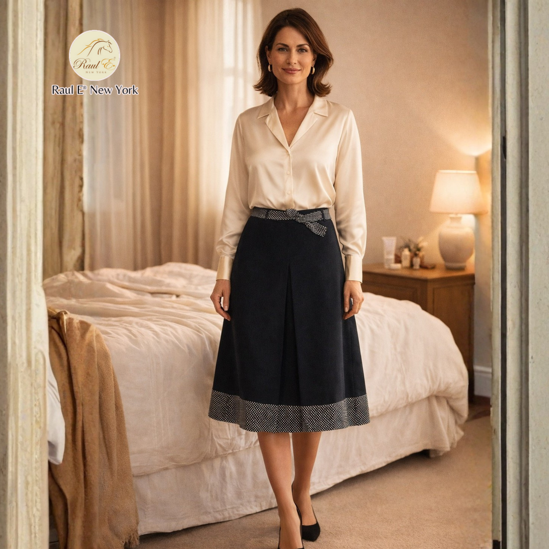 Black Straight-Cut Skirt