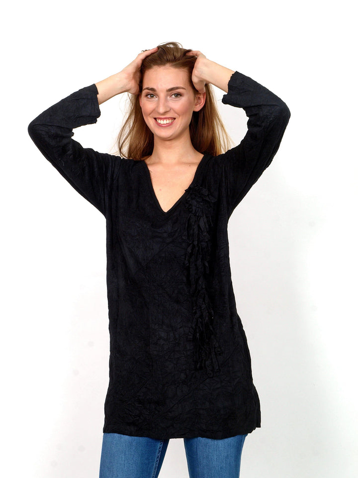 Black long sleeve tunic