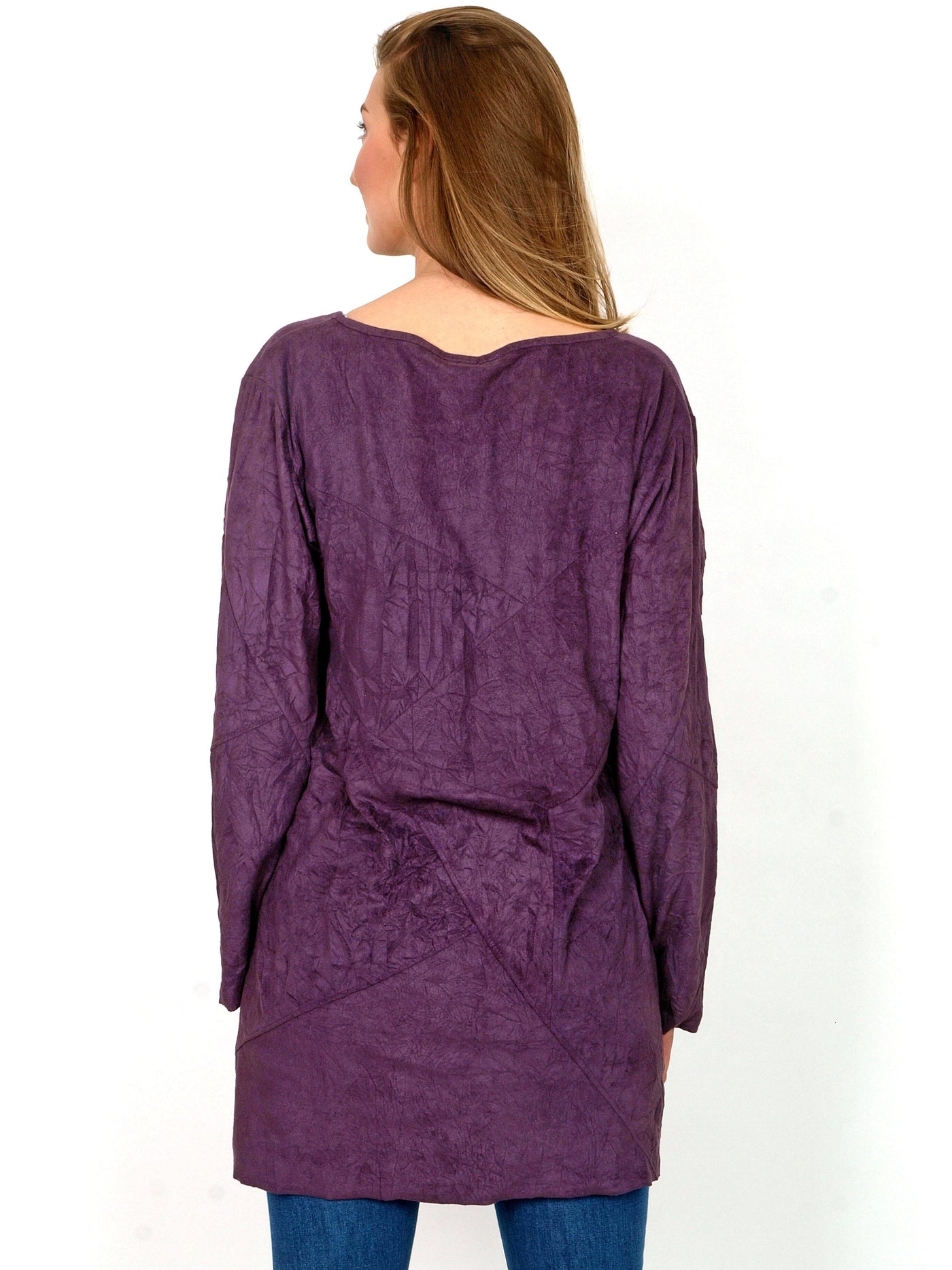 Purple long sleeve tunic