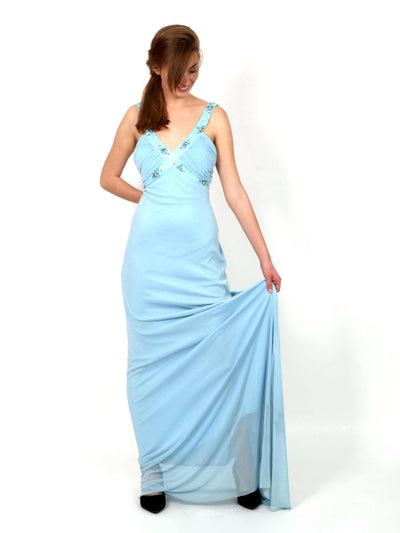 Light blue, festive dress, long
