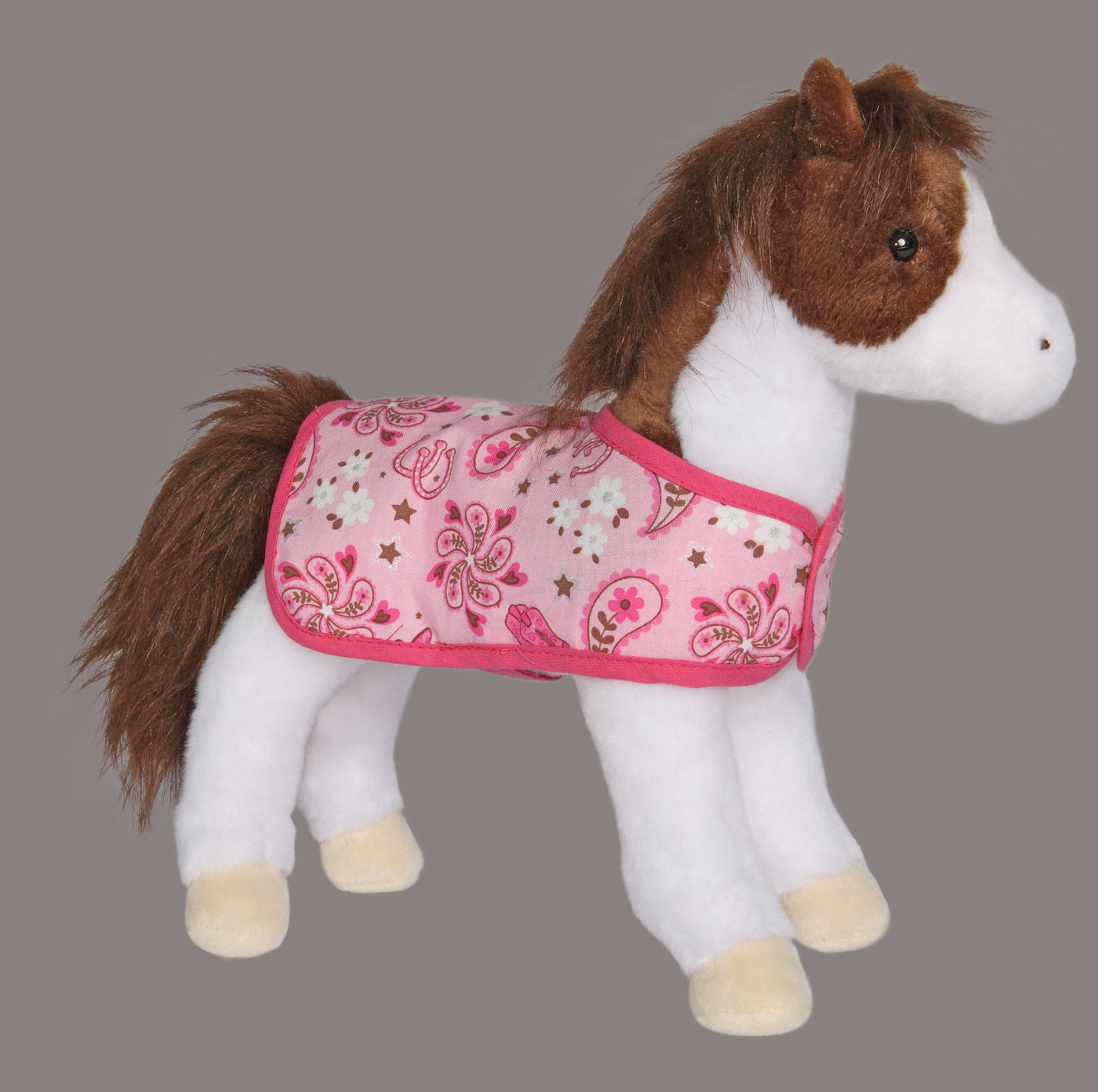 Daphne Pinto Horse with Pink Blanket