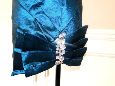 Cocktail Dress with Crystal Bow
