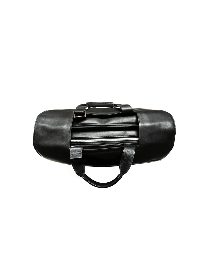 Classic Black Briefcase-Leather-Spacious Interior-Multiple Pockets