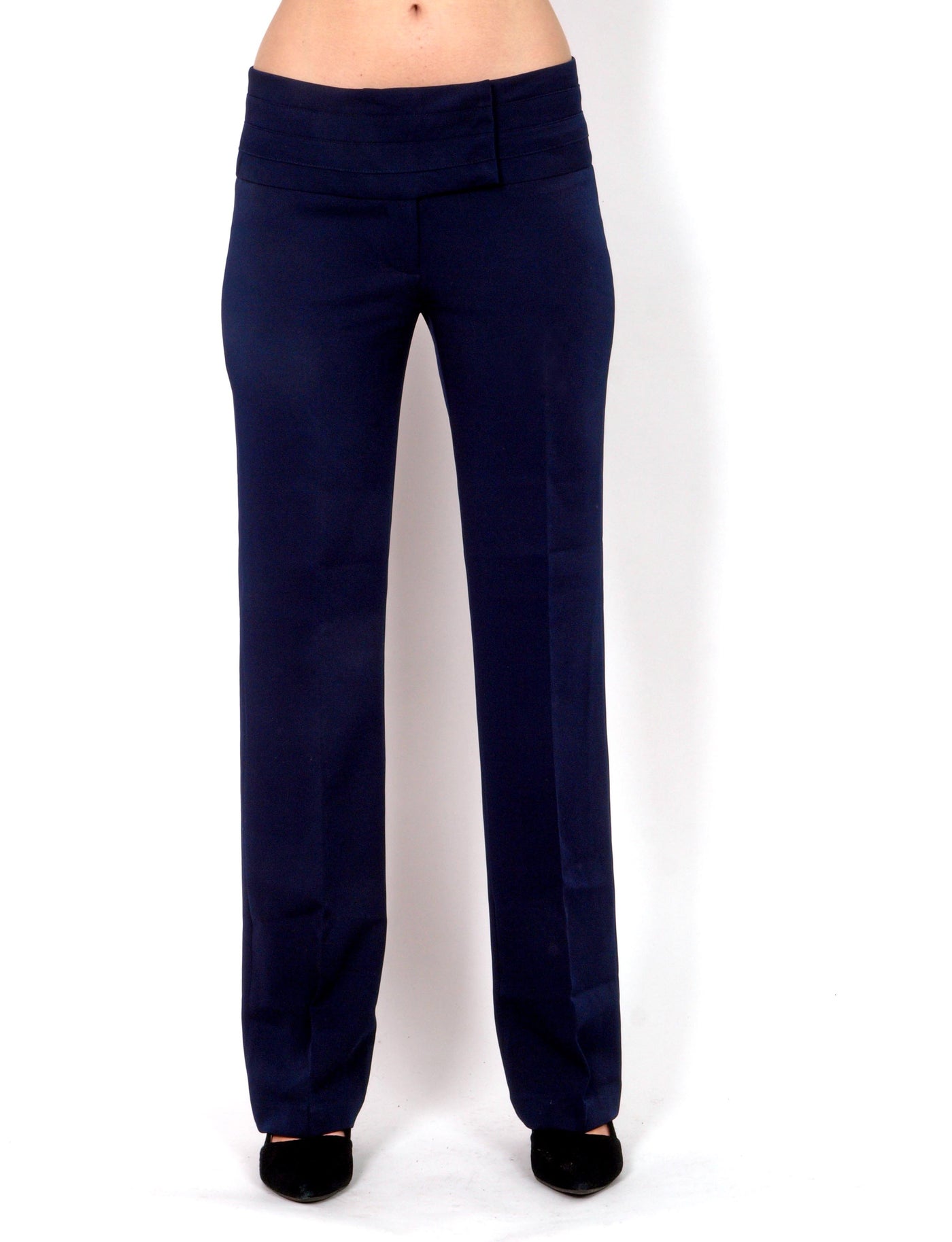 Dark blue straight pants