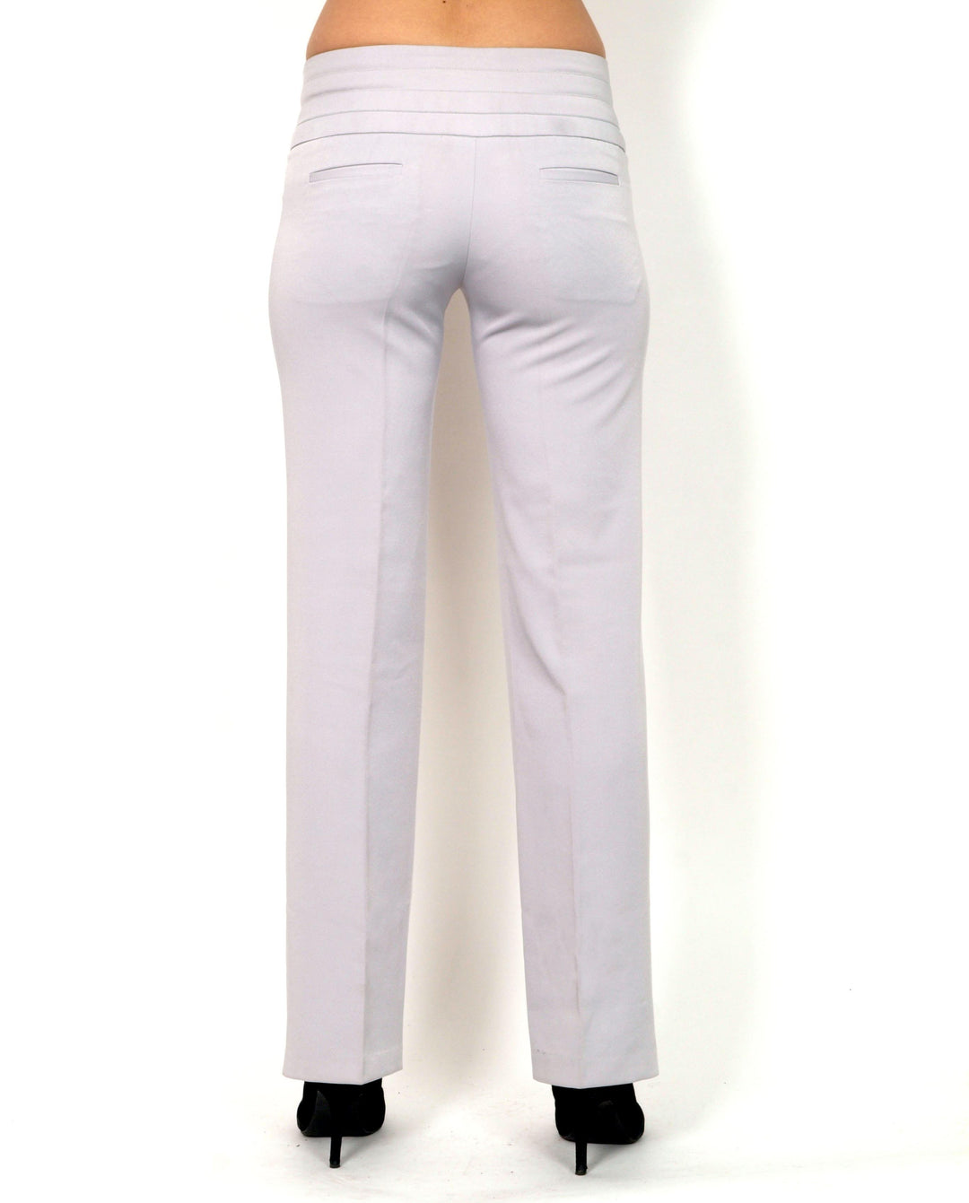 Gray long pants with a straight cut