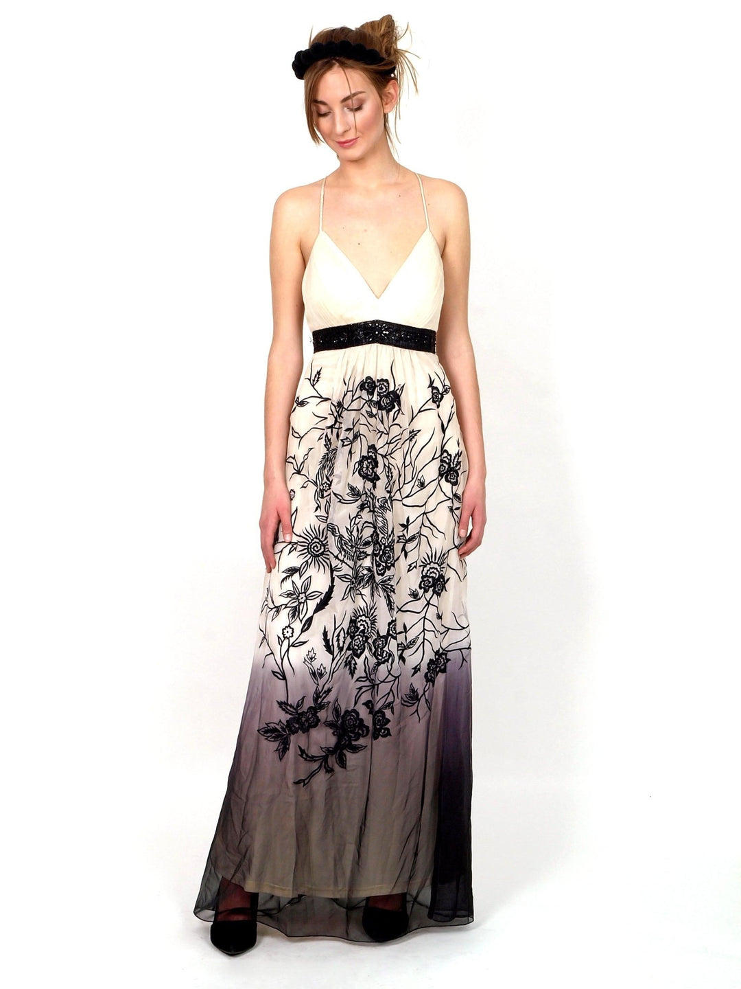Long formal dress with slim shoulder straps Raul E New York Long formal dress with slim shoulder straps Raul E New York